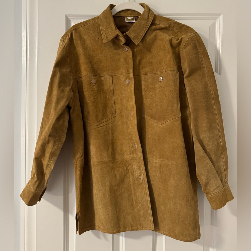 Vintage 100% Suede Shirt Jacket